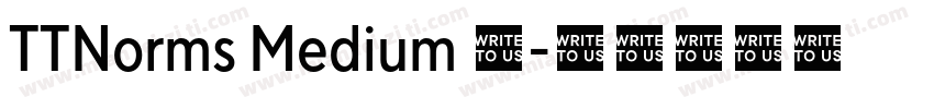 TTNorms Medium 中字体转换